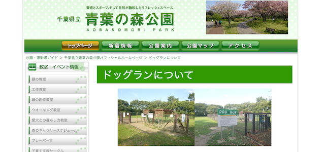 千葉県立青葉の森公園ドッグラン