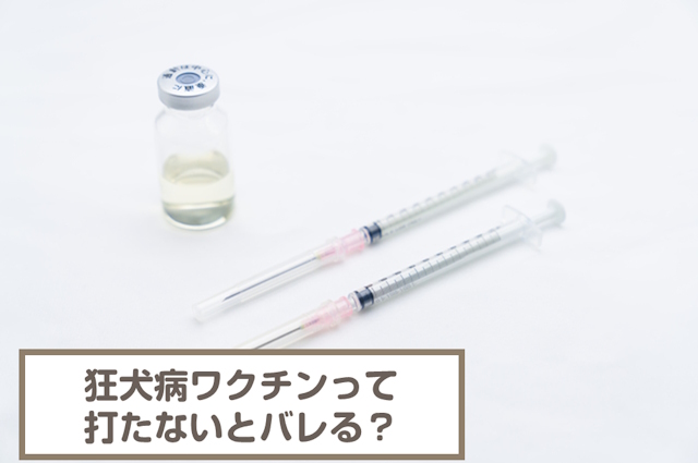 狂犬病ワクチンって打たないとバレる？免除される時はどんな時？