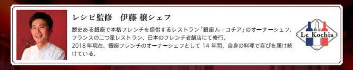 モグデリ監修の銀座シェフ伊藤穣氏のプロフィール